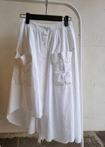 Cotton Midi Skirt