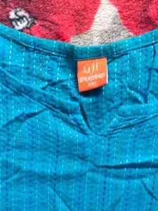 Colorful Lightblue Blue Kurta