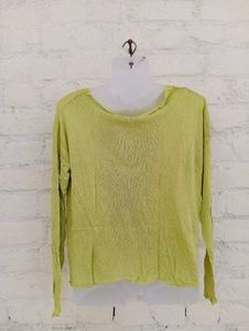 Zara Lime Green Knit Top