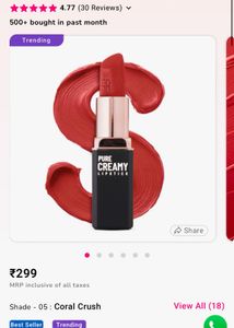 Swiss Beauty Creamy Matte Lipstick