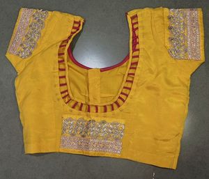 Yellow Embroidered Blouse