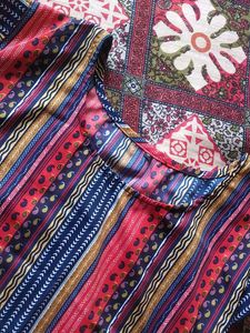 Striped Bohemian Kurta 🎀 Leggings Combo