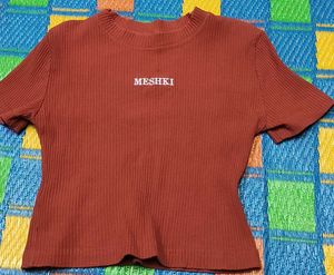 Meshki Ribbed Crop Top✨👕💕💞✨