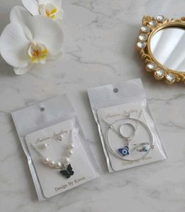 Layered Pearl &amp; Charm Necklace