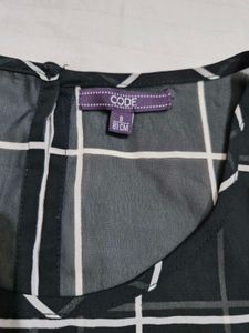 Black &amp; White Grid Dress