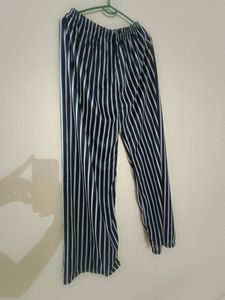 Black And White Line Plazo