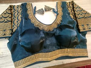 Blue &amp; Gold Heavy Work Blouse