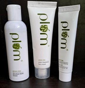 Plum Green Tea  FaceWash, Toner ,Night Gel Combo