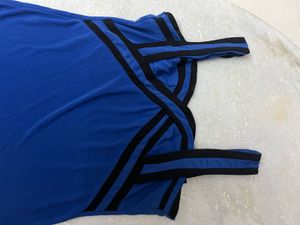 Corset Navy Blue Tank Top