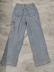 Bow Lace Denim Jeans