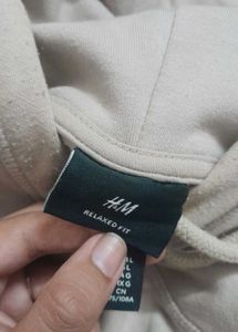 Oversized Beige Hoodie