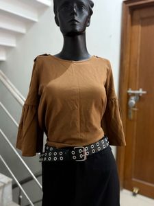 Fitted Brown Top