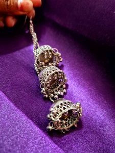 Silver Oxidize Earring
