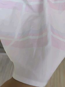 White &amp; Pink Checkered Dress