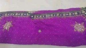 Elegant Purple Saree