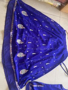 Blue Embroidered Lehenga Choli best For Navratri