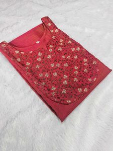 Elegant double shade Floral Kurta
