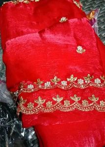 Elegant Red Saree