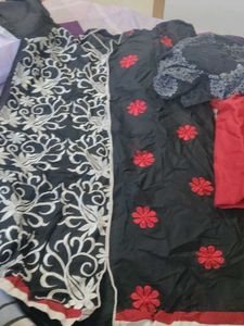 Elegant Embroidered Dress Material unstitched