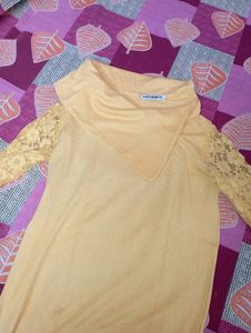 YELLOW WOOLEN TOP 🎉