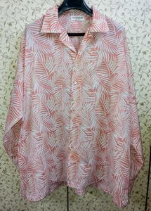 R.SHEMISTE leaf Print Shirt
