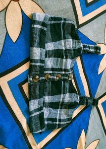 Plaid Crop Top