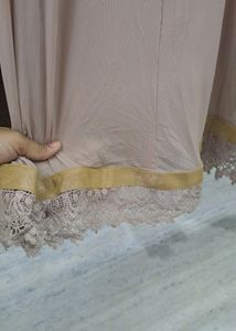 Lycra Gown With Pant And Dupatta- Mauve Color