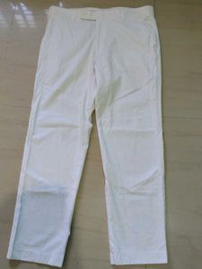 White Casual Pants
