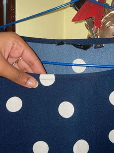 Westside Polka Dot Ruffle Top | XS