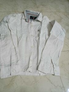 White Shirt With &amp; Peach T-shirt Combo For 6-7yrs