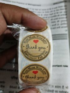 Adhesive Thank You Sticker For Small Business