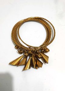 Golden Charm Bangles