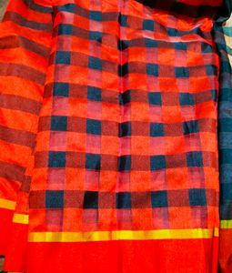 Red And Black Saree