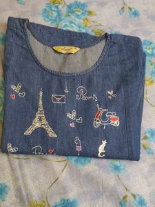 Cute Denim  Kurta