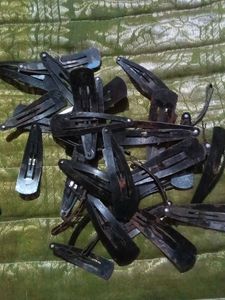 Vintage Black Hair Clips - Lot of 20+