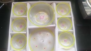 Glass Bowl / Pudding Set