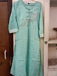 Elegant Embroidered Kurta plazzo set