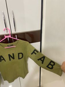 Olive Green &#39;Youth and Fab&#39; Sweatshirt