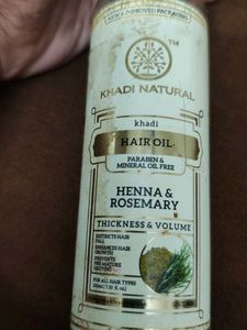 Khadi Natural Henna &amp; Rosemary Hair Oil