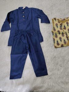 Boys Ethnic Kurta Pyjama With Jacket