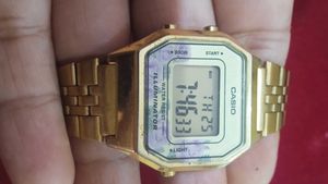 Vintage Casio A158WEA-9 Gold Digital Watch