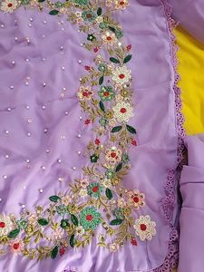 Beautiful Lavender Georgette Suit