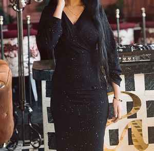 Elegant Black Bodycon Dress
