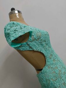 Mint Lace Mermaid Gown