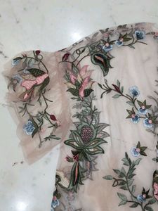 Embroidered Floral Top
