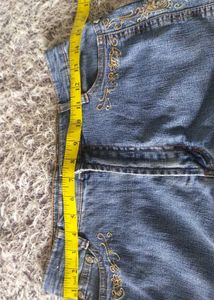 Embroidered Flare Jeans