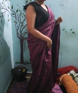 Combo Offer Saree With Stitched Blouse