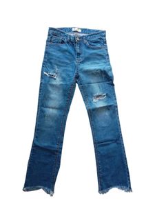 Plan A Women's Slim Fit Ripped Jeans