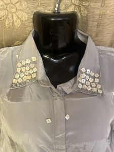 Zola Embellished Collar Kurti Pant