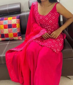 Pink Sharara Dress